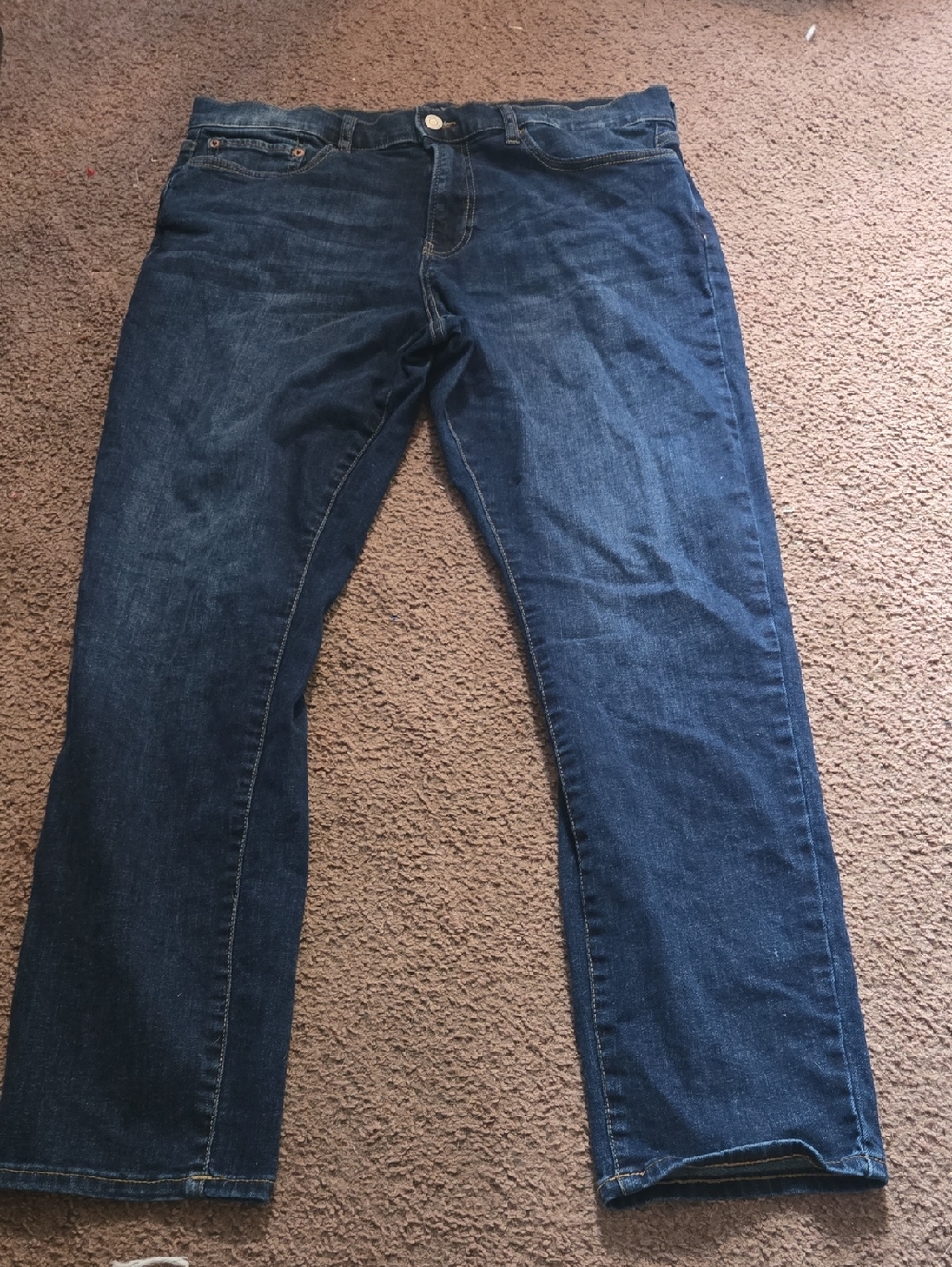 Lucky Brand 412 Athletic Slim Straight Leg Dark Wash Denim Jeans